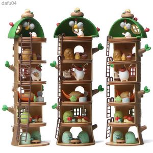 6 ПК/SET милый Япония аниме Sumikko Gurashi Tree Stump House House House Doll Doll PVC модель фигурки Toys Desk Car Ornament Decor L230522