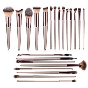 Makeup Tools 22 PCs Brushes Champagne Gold Premium Synthetic Concealers Foundation Powder Eye Shadows 230612