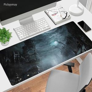 Rests Computer Mouse Pad Bloodborne Gaming Accessories Mousepad Anime Stor musmatta Gamer XXL matta PC Bordmatta Nonslip Desk Mat