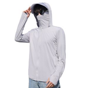 Men's Jackets Thin Breathable Outdoor UPF 50 Men's Long Sleeve Sun Protection T-shirt Outdoor Fishing Hoodie Ice Silk Sunscreen Clothes 230612