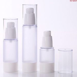 Yeni 15ml 30ml 50ml Buzlu Havasız Pompa Vakum Şişesi Tuvalet Malzemeleri Kozmetik Konteyner Doldurulabilir Plastik Dispenser Bottlesgoods Rbnaa