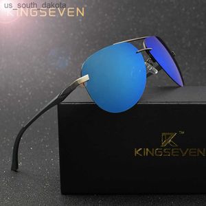 Kingseven Alüminyum Magnezyum Polarize Güneş Gözlüğü Erkekler Sürücü Ayna Güneş Gözlükleri Erkek Balıkçı Erkekler İçin Kadın Gözlükleri L230523