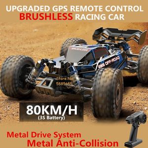 ElectricRC Car Professional Remote Control Racing Model 1 16 24G Brushless 80KMH Metal Drive Off Road Drift RC Truck VS 144001 16101 230612