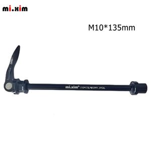 Gruppi bici 1PC Spiedo in lega Nero Assale durevole Rilascio anteriore Mozzo ruota posteriore Adattatore passante 13510mm Accessori per biciclette 230612