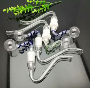 Glass Smoking Pipes Manufacture Hand-blown bongs New curved hook suction nozzle plate wire large bubble glass pot set