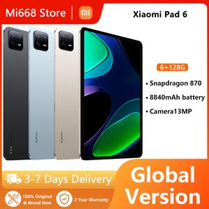 Versione globale Xiaomi Mi Pad 6 Tablet Snapdragon 870 11 pollici 144Hz Display 2.8K 4 altoparlanti stereo 8840mAh 33W Caricatore rapido