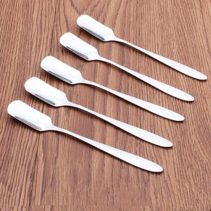 200Pcs/Lot Creative Stainless steel Dessert Spoon Ice Cream Spoon Yogurt Ice Cream Spoon Cute Children Small Scoop