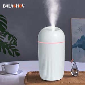 Apparater 420 ml USB Luftfuktare Essential Oil Diffuser Car Purifier Aroma Mist Maker for Home Office Silent Night Light Humidifier