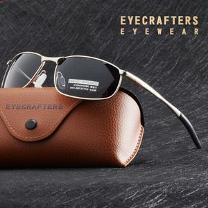 Sonnenbrille Luxus HD Polarisierte Sonnenbrille für Herren Silber Metallrahmen Fahren Pilotenbrille Brillen Männlich Schwarztöne Gafas De Sol 230612