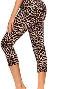 I leggings Capri ad alta vita per le donne morbido slim tantu