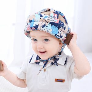 Berretti Cappelli Casco di sicurezza per bambini Protezione per la testa Copricapo Bambino Anticaduta Pad I bambini imparano a camminare Cappellino regolabile traspirante 230613