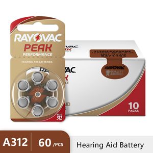Ear Care Supply Battery 60 PCS Rayovac High Performance Hearing Aid Batteries 312 312A A312 PR41 For BTE CIC RIC OE Aids 230612