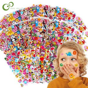 Adesivos infantis de brinquedo 40 20 folhas diferentes 3D Puffy Bulk for Girl Boy Birthday Gift Scrapbooking Professores Animais Cartoon Gyh 230613