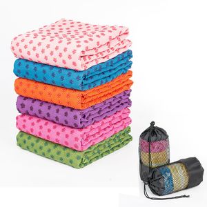 Cobertores de ioga 18363 cm antiderrapante cobertor de toalha de fitness sem odor absorvente de suor para exercícios de treinamento de pilates 230612