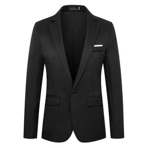 Män blazrar Slim Autumn Suit Blazer Business Formal Party Male Suit One Button Lapel Casual Long Sleeve Pockets Top 230612