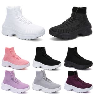 Breathable High Autumn New Weave Fly Top Women S Elevated Socks Casual Sports Shoes One Piece Replacement Black Sock Caual Sport Shoe