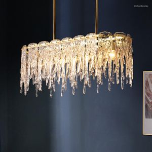 Pendant Lamps Modern Led Stone Luminaria Pendente Chandelier Hanging Lights Commercial Lighting Kitchen Fixtures Dining Room Bedroom