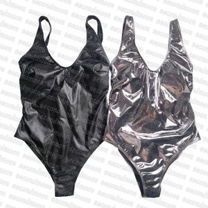 Sexig rygglös badkläder Kvinnor Hot Spring Beachwear Casual One Piece Swimsuit Designer andningsbara badkläder