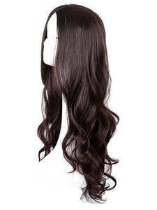Lace Wigs Long Curly Wig Fei-Show Synthetic Heat Resistant Middle Part Line Carnival Hair Costume Cos-play Halloween Party Salon Hairpiece Z0613