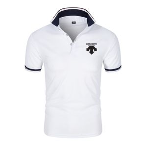 Polos męski lato wysokiej jakości Mężczyźni Polo koszule swobodny oddychanie krótkie koszule męskie koszule stojak na kołnierz koszulę Polo Top Male 230612