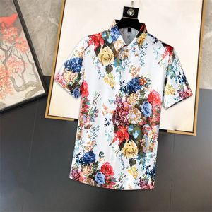 Erkekler Tasarımcı Gömlek Yaz Shoort Sleeve Sıradan Gömlekler Moda gevşek Polos Beach Style Nefes Alabilir Tshirts Tees Giyim M-3XL UG12