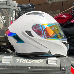 Caschi da moto Casco di alta qualità Casco a doppia lente Full Face Racing Casco Moto Capacetes De Motociclista Locomotiva Cappello da moto