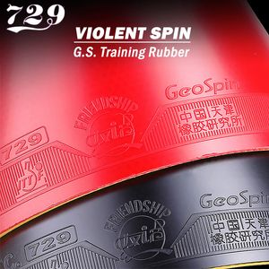 طاولة تنس المطاط 729 الصداقة GS Table Tennis Rubber RITC Geo Spin Ping Ping Rubber Soft and Good Control 230612