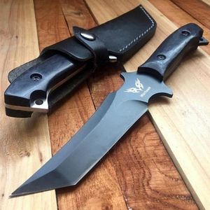 Very Titanium Handle Knife Knife Katana Wood For Blade Outdoor Survival Hunting Rescue Fixed Camping Jungle Sturdy Tactical Iingh3237S