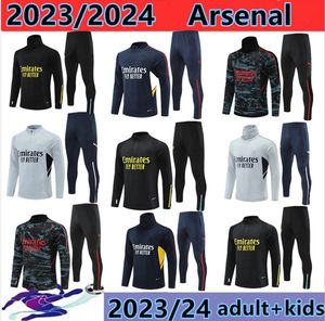 2023 2024 Pepe Saka Pink Arsen Tracksuit Football Cootcer Courseys 23 24 Gunners Training Suit Odegaard Thomas Tierney Rowe Transport Men Kids Sportswear Kit AAA