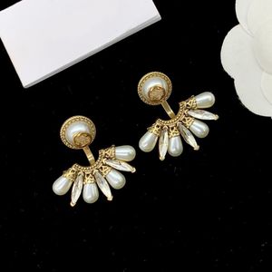 Stud with Pouch Extravagant Style Stud Hoops Printed Brass Women Designer Earrings