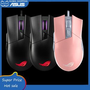 Fareler Asus Rog Gladius II Orijinal USB Kablolu / Kablosuz Optik Aura Sync Taşınabilir Ofis Oyun Fare PC Dizüstü Bilgisayar