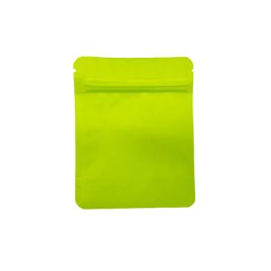 Top 4x5 pollici stand up colore nessuna immagine borsa in mylar con sacchetti di imballaggio in plastica con cerniera per cioccolatini biscotti di canapa caramelle