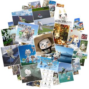 Kids Toy Stickers 103050PCS Toro Inoue Cat Kawaii Catoon Waterproof Graffiti Vinyl Decals Laptop Kid Gifts 230613