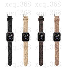 Genuine Leather Watchband For Apple Watch Strap Bands Smartwatch Band Series 1 2 3 4 5 6 7 S1 S2 S3 S4 S5 S6 S7 SE 38MM 40MM 41MM 44MM 45MM 49MM Designer Smart Watches Straps