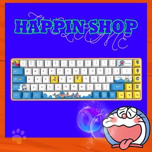 Accessoires Fett niedliche blaue Katze Keycaps Cooles Design für Cherry MX Switches passt die meisten mechanischen Tastaturen Cute Keycap PC Gamer Custom Gaming