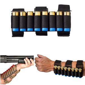 Airsoft Hunting Molle 8 Runds GA SGUN SCALS HOLDER SHOTING ARM BAND 12 GAUGE BULLETMMO CARTRIDGE POUCH2174276250M