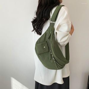 Waist Bags Nylon Bag Fashion Lady Pack And Phone Large Capacity Student Shoulder Crossbody Chest Casual Woman Belt