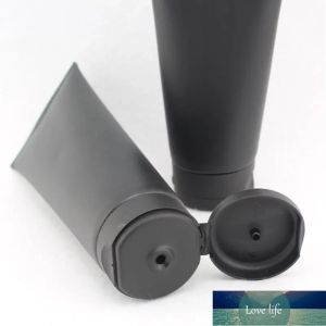150g 200g空の黒いソフトチューブ補充可能なプラスチックローションクリームスクイーズ化粧品パッケージングボトルコンテナスクリュー蓋30pc/ロット卸売