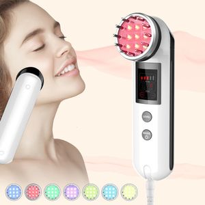 Massageador Facial Microcorrente Lift Machine 7 Cores LED Pon Therapy Rejuvenescimento da Pele Aperto Dispositivo de Beleza Uso Doméstico 230612