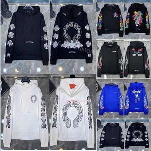 Chromees Herren Hoodies Luxus Designer Mode Reißverschluss Ch Horseshoe Cross Print Pullover Kapuzenpullover Jacken Gduk 19 8HC6