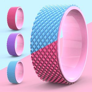 ヨガサークル6mm 3DマッサージポイントホイールバックトレーニングTPEウエストシェイプボディービルビルディングアブジムプロフェッショナルフィットネス機器230612