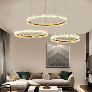 Żyrandole Led Art Chandelier Lampa Lampa światła Nowoczesne połysku kryształowe koraliki żywe jadalnia wystrój domu sypialnia wisząca luminaire