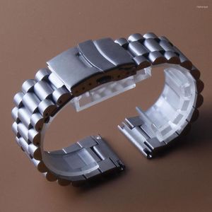 Watch Bands Stainless Steel Watchband 18mm 20mm 22mm 24mm Folding Buckle Diving Mens Sport Accessories Replacement Bracelets For