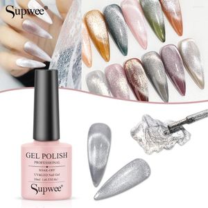 Nail Gel Supwee 1pcs 10ML Cat Eye Nails Polish Wide Eyes Magnetic Enamel Lacquer Glitter Smoothie