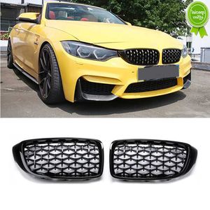 Ny gypsophila diamant meteor bil Middle Grille Grid-modifiering för BMW 4-serie F32 F33 F36 F82 F83 M3 M4 2014- 2018 2019 2020