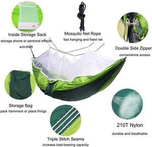 Redes de acampamento com rede chuva mosca portátil duplo/único viagem para acampamento ao ar livre redes leves árvore