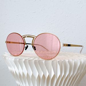 Damen-Sonnenbrille mit rundem Rahmen, Hundert, einfacher Sonnenschutz, leichte Gummi-Schutzhülle, Größe 58, 22, 140, Herren-Sonnenbrille, praktischer Fahrsport