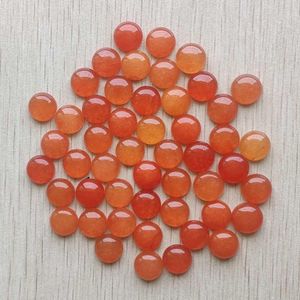 Boncuklar Yeni Moda Yüksek Kaliteli Doğal Kırmızı Aventurin Yuvarlak Şekli Cabochon Taşları Boncuklar 12mm Toptan 50 PCS/LOT ÜCRETSİZ Nakliye