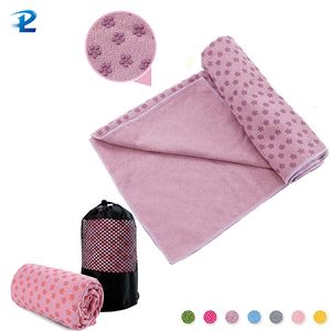 Yoga Blankets Nonslip Portable Blanket Towel Cover Sports Travel Folding Fitness Mat Training Pilates 230612