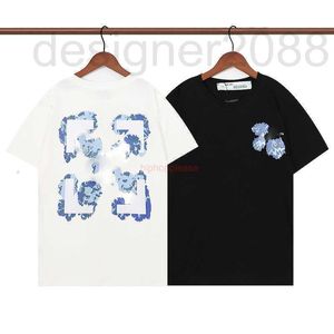 OFFs Herren T-Shirts Designer Sommer Lose T-Shirts Modemarken Tops Mann S Freizeithemd Luxurys Kleidung Straße Weiße Shorts Ärmelkleidung Polos HZOV